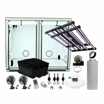 Complete HOMEbox grow tent kit 240 x 120 x 200cm / 2 x Lumatek LED 465W Pro 2.9