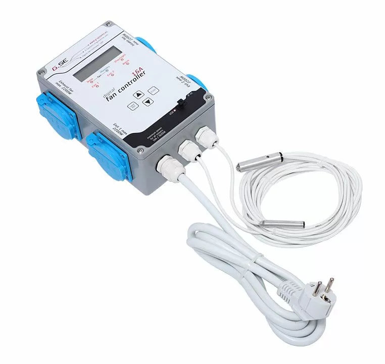 GSE - controler digital de umiditate și temperatură (2 ventilatoare 16A)