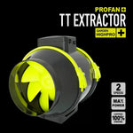 Garden Highpro Profan TT Extractor Fan 100 - Канален турбинен вентилатор с 2 скорости
