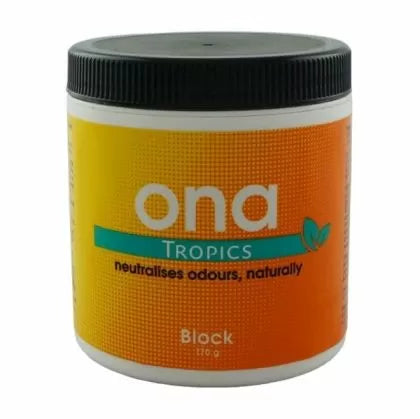 Ona Block Tropics 170g - odour neutraliser with "Tropics" fragrance (block)