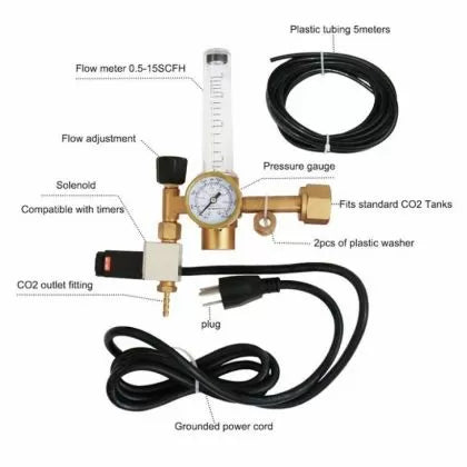 TechGrow CO2 Pressure Reducing Valve - supapă de reducere a presiunii