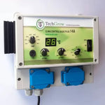TechGrow Clima Control Basic Plus 7A - Цифров Контролер за Температура, Мин. и Макс. скорост, и Хистерезис (2 вентилатора)