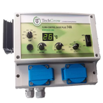TechGrow Clima Control Basic Plus 7A - Цифров Контролер за Температура, Мин. и Макс. скорост, и Хистерезис (2 вентилатора)