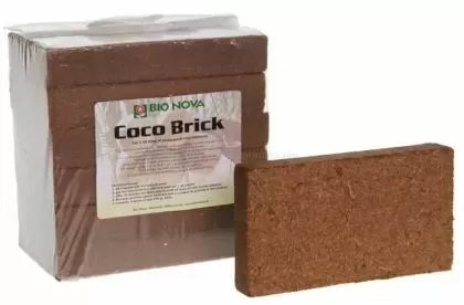 Bio Nova Coco Brick - Compressed Coconut Substrate Block, 1 pc