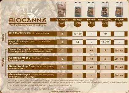 BIOCANNA Bio Flores - органичен тор за цъфтеж, за почва