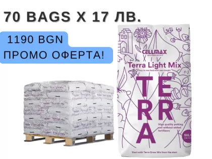Палет CELLMAX Terra Light Mix с промоционален надпис в снимката