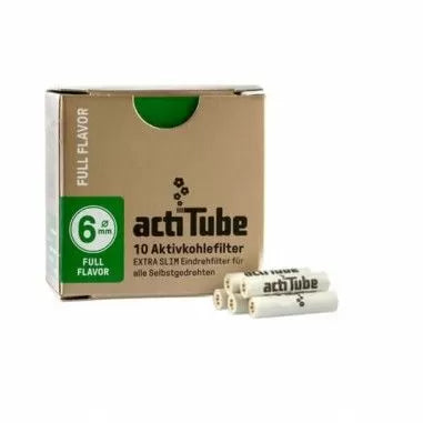 ActiTube EXTRA SLIM 6mm - activated carbon filters - 10 pcs