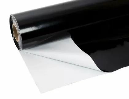 Черно-бяло отразително фолио 125μm 2м x 100м (ролка)
