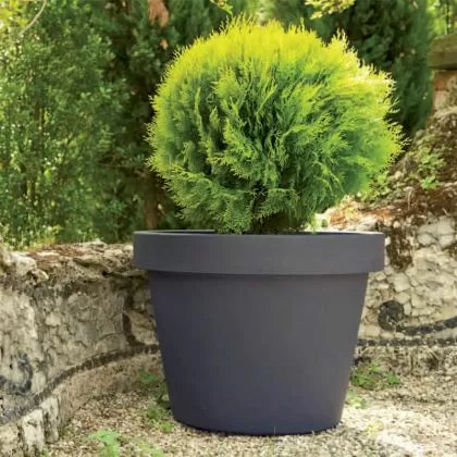 Ghiveci rotund mare seria LIRA culoare teracotă 84l.