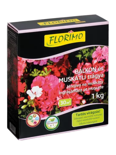 FLORIMO Granulated Fertiliser for Geraniums and Balcony Plants - 1 kg