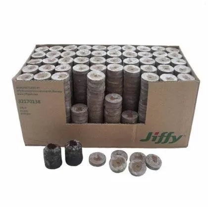 Jiffy-7 30мм. - Пресовани торфени пелети / тапи / шайби - 2000бр. (кашонче)