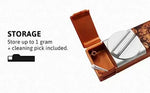 Râșniță de buzunar din aluminiu combinată All-In-One - Weed leaf seal