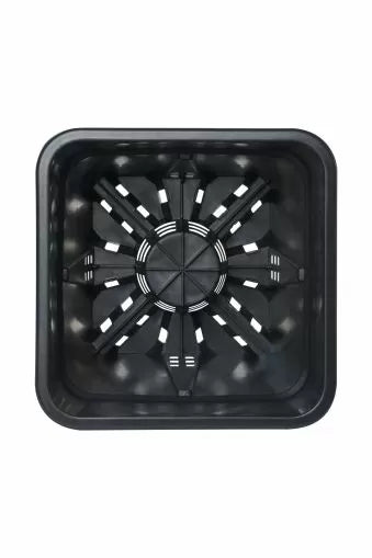Super-Vega Black P&B square pot 16l