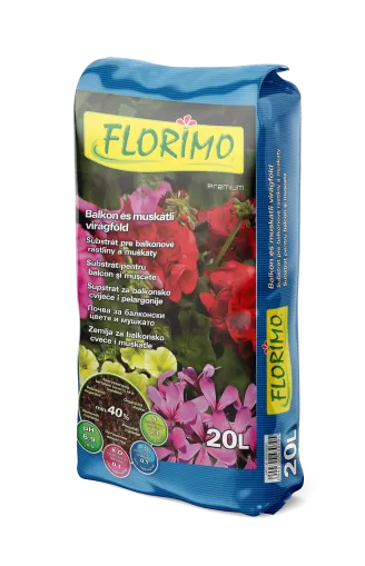 FLORIMO soil for geraniums and balcony flowers - 10l