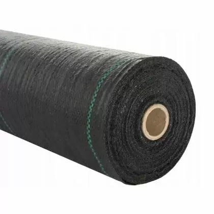 Black UV PP woven weed-control cover (agrotextile) 70g, 1.1m x 100m
