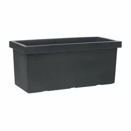 Stylish rectangular planter, SAGITTA Series 80xx35x34cm - 70L - Anthracite colour
