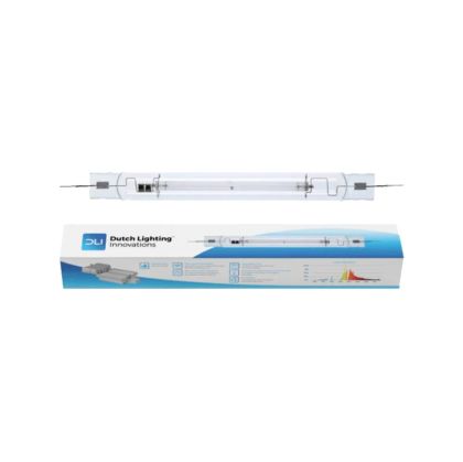 HPS лампа DLI Horticulture Plus 1000W DE – 2100 µmol/s двустранно цоколна HPS лампа за растеж и цъфтеж с опаковка.