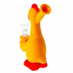 Bong din silicon, pui portocaliu 18 cm