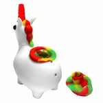 White Unicorn Silicone Pipe 12 cm