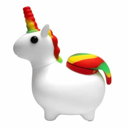 White Unicorn Silicone Pipe 12 cm