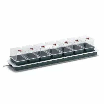 Stație alungită pentru creșterea răsadurilor Garland Super 7 Windowsilt, cu încălzire