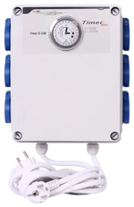 G-Systems Timer Box 6x600W - Таймер Кутия с 6 контакта за лампи, с 2 кръга