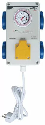 G-Systems Timer Box, 4 × 600 W + Heating, Four Lamp Sockets and One Heater Socket