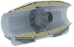 Vents Stream 150/160 - Sound-Insulated Inline Fan 540 m³/h