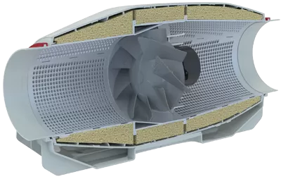 Vents Stream 150/160 - Sound-Insulated Inline Fan 540 m³/h