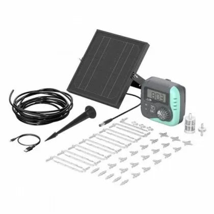 Water Master Automatic Irrigation Kit with Battery and Solar Charger