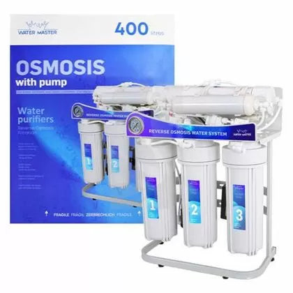 Water Master филтърна система обратна осмоза с помпа 400л. на ден