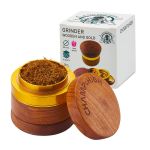 Grinder Wooden Metal Champ High Gold 4 Parts - 60mm